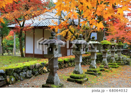 紅葉の谷汲山華厳寺 106 岐阜県揖斐郡揖斐川町谷汲 の写真素材