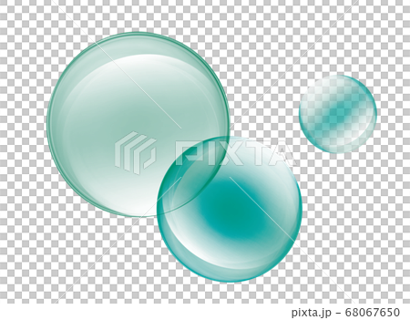 Soap bubble blue green 68067650