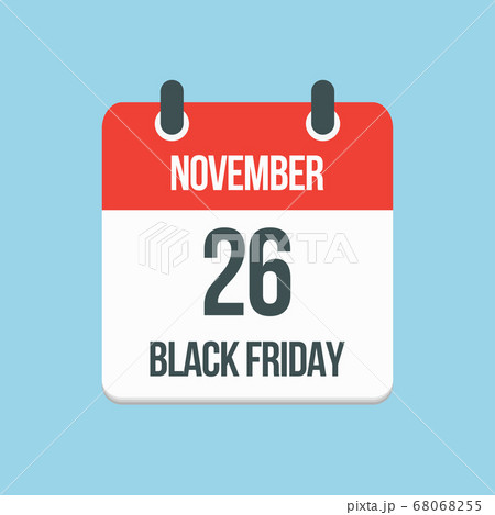 Black friday - vector icon day 26 November, sale 68068255