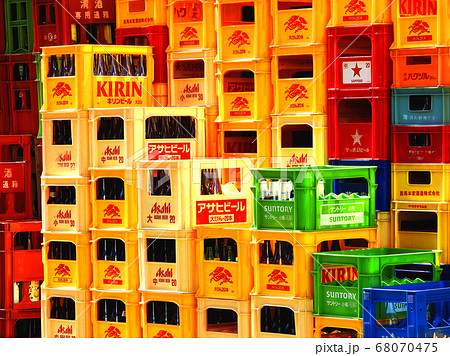 ビールケースの写真素材 [68070475] - PIXTA