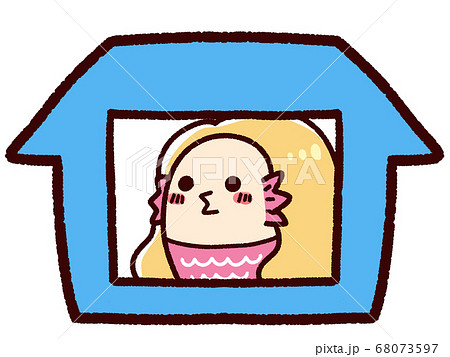 お家にいるアマビエ　青 68073597