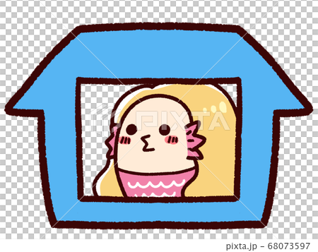 お家にいるアマビエ　青 68073597