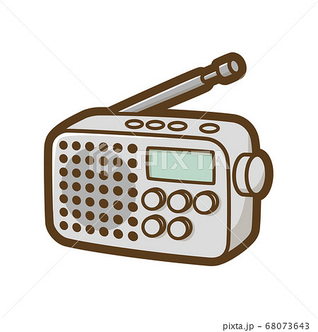 Portable radio - Stock Illustration [68073643] - PIXTA