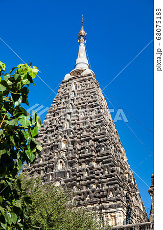 Mahabodhi temple at the archaeological site of 68075183