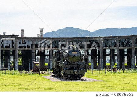 旧豊後森機関庫 大分県玖珠郡玖珠町の写真素材