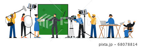 Movie production scene Movie production scene 68078814