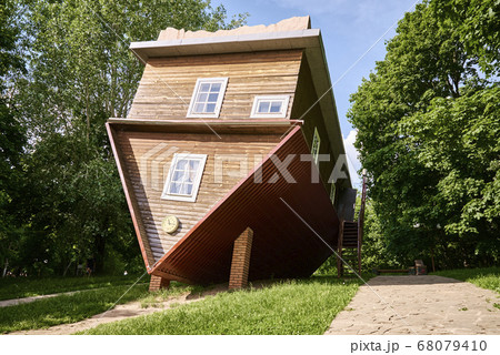 Upside down house attraction. The tourist complex Upside down house attraction. The tourist complex 68079410