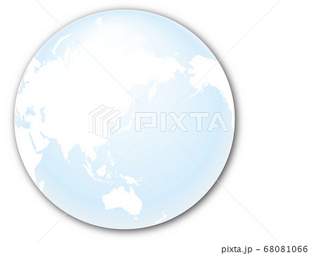 地球のイラスト 昼のイラスト素材