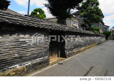 8月 台東127谷中・観音寺築地塀 8月 台東127谷中・観音寺築地塀 68082318