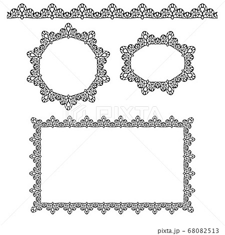 black lace border frame