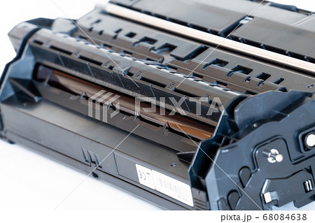 Laser printer drum and toner cartridge on white Laser printer drum and toner cartridge on white 68084638