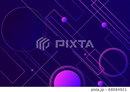 Hipster landing page 3d dark violet neon colors 68084921