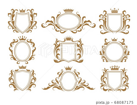 Luxury monogram shields 68087175