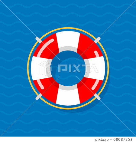 Life preserver buoy ring help icon. Lifebuoy saver raft swim vector jacket Life preserver buoy ring help icon. Lifebuoy saver raft swim vector jacket 68087253