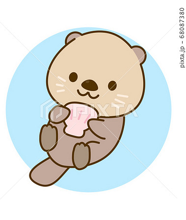 Sea Otter Illustration Stock Illustration