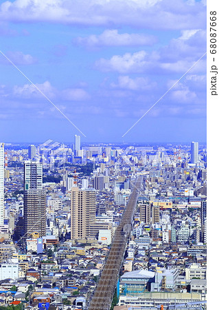 千葉　都市景観　空から 68087668