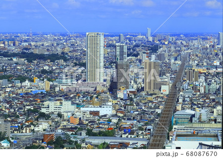 千葉　都市景観　空から 68087670