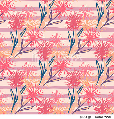 Seamless pattern with dandelion abstract 68087996