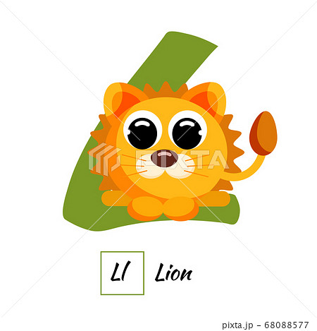 English animal alphabet letter L in vector style - Stock Illustration  [68088577] - PIXTA