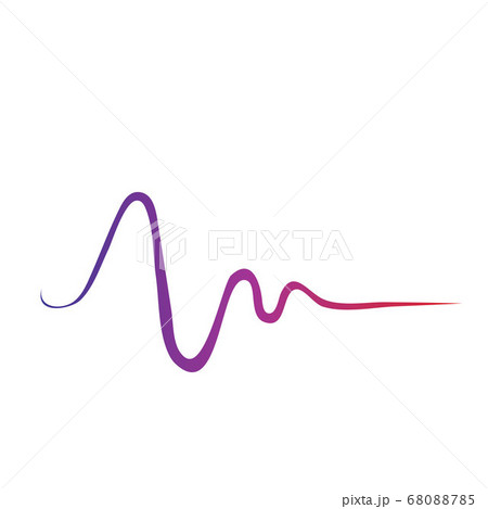 Sound waves vector illustration Sound waves vector illustration 68088785