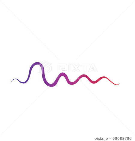 Sound waves vector illustration 68088786