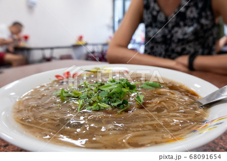 thin noodles with pork intestine thin noodles with pork intestine 68091654