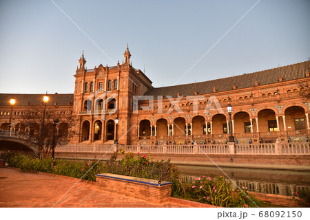 スペイン広場 セビリアの写真素材