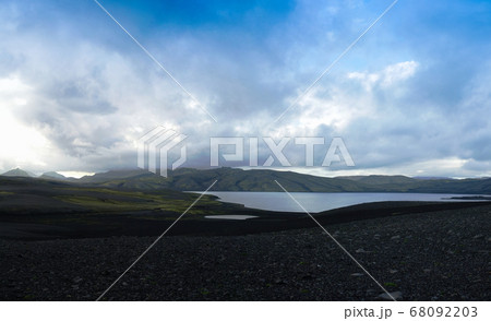 Landscape of Lakagigar valley and Langisjor lake Landscape of Lakagigar valley and Langisjor lake 68092203