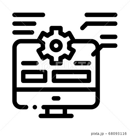 web site technician characteristics icon vector outline illustration web site technician characteristics icon vector outline illustration 68093116