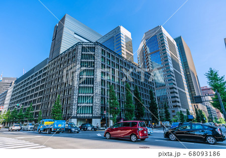 日本の東京都市景観 大手町ビルなどを望む＝8月3日 68093186