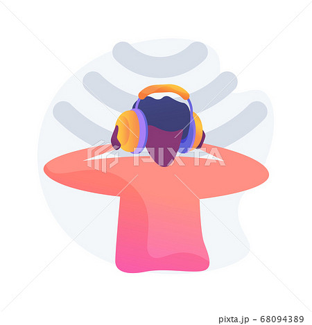 High noise level abstract concept vector illustration. 68094389