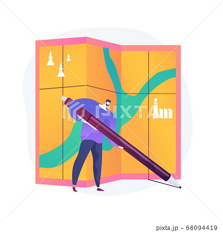 Area management abstract concept vector illustration. 68094419