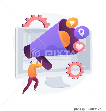 Online marketing abstract concept vector illustration. 68094746
