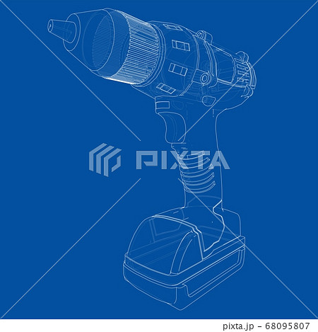 Electric cordless screwdriver 68095807