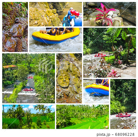 Rafting in the canyon on Balis mountain river, 68096228