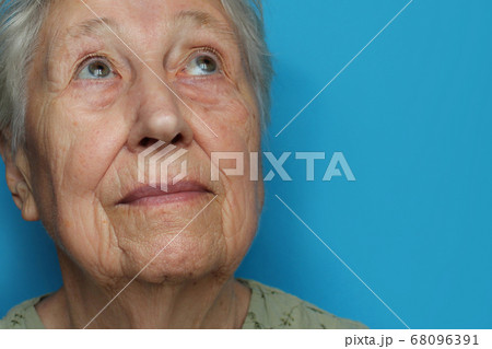 Senior Woman Relaxing In Chair Senior Woman Relaxing In Chair 68096391