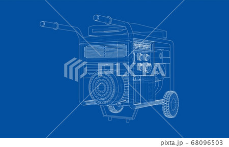 Outline portable gasoline generator 68096503