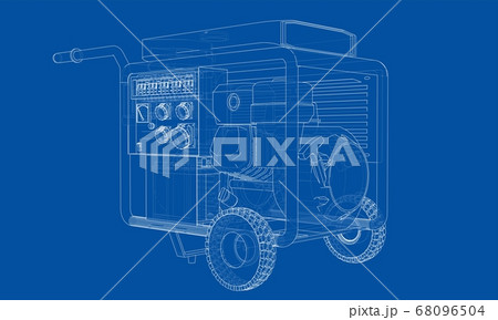 Outline portable gasoline generator Outline portable gasoline generator 68096504