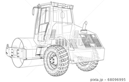 Construction machine. Asphalt compactor 68096995
