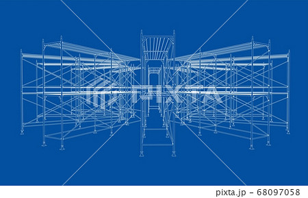 Drawing or sketch of a large shelves 68097058