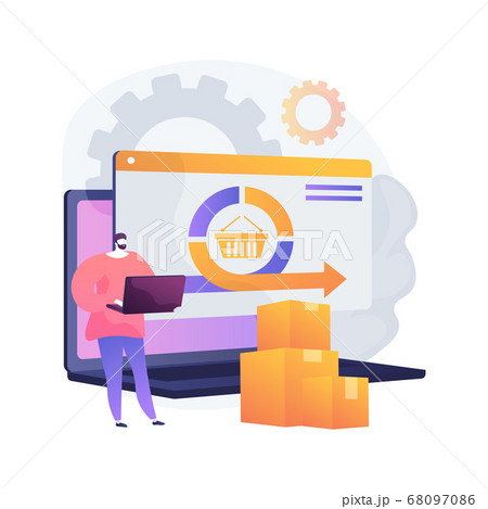 Handling and order processing abstract concept vector illustration. Handling and order processing abstract concept vector illustration. 68097086