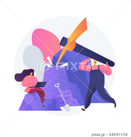 Petrology abstract concept vector illustration. 68097256