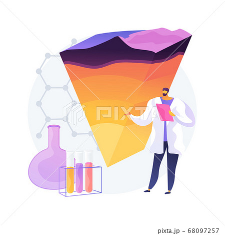 Geochemistry abstract concept vector illustration. 68097257