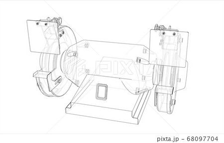 Outline electric grindstone 68097704