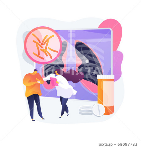 Tuberculosis abstract concept vector illustration. 68097733