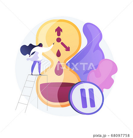 Menopause abstract concept vector illustration. 68097758