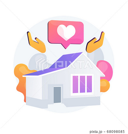 Home help abstract concept vector illustration. Home help abstract concept vector illustration. 68098085