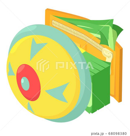 Cash insurance icon, isometric style Cash insurance icon, isometric style 68098380