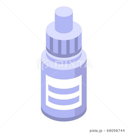 Eye care dropper icon, isometric style 68098744