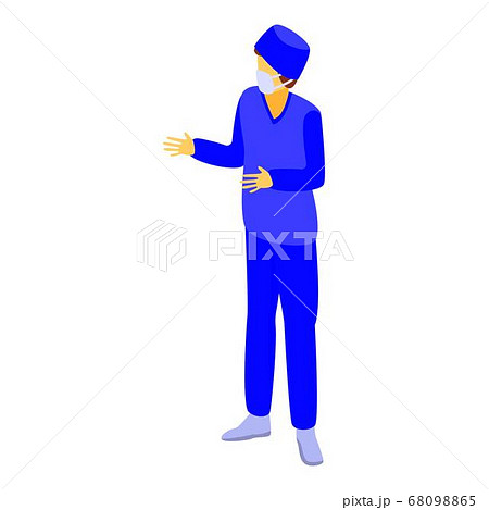 Nurse icon, isometric style Nurse icon, isometric style 68098865